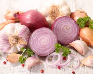 composition with garlic and onion